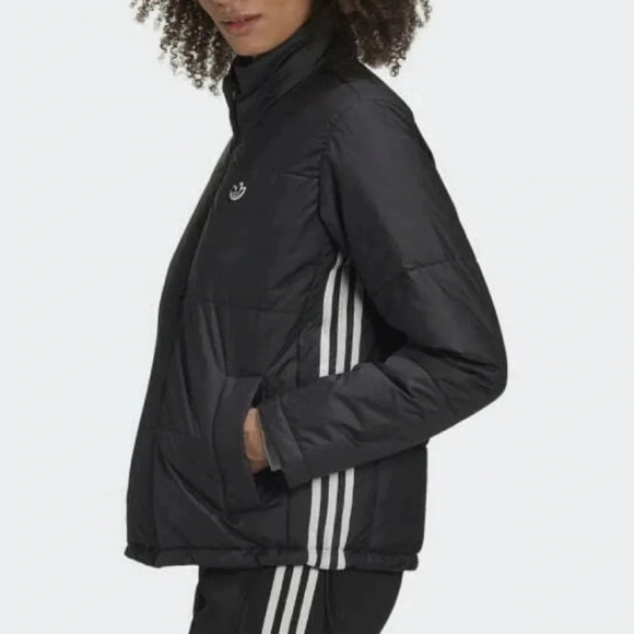 Adidas Originals Trefoil Logo 3 Stripe Puffer​​​​​​​​​​ - Picture 3 of 3